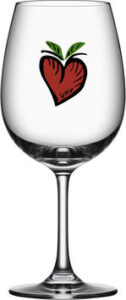 Kosta Boda Friendship - Ποτήρι Κρασιού Hearts