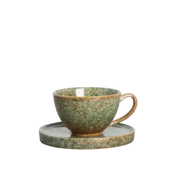 Byon Jade Green Φλιτζάνι και πιάτο