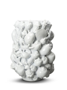 Byon Ocean Vase White - Ανθοδοχείο Με Όστρακα