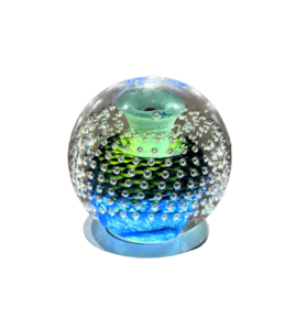 Kosta Boda MB Ball Sculpture with Flower , Limited Edition 300pcs - Γλυπτό