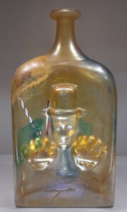 Kosta Boda B.V. Polychrome Bottle  - Atelier Γλυπτό