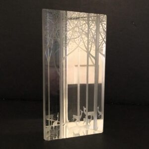 Kosta Boda Deers in the Forest Prism - Γλυπτό