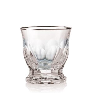 Rogaška Aulide Platinum Rim - Ποτήρι Ουίσκι Ασημένιο Στόμιο