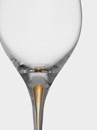 Orrefors Intermezzo Balance wine glass gold - Ποτήρι Κρασιού - Image 2